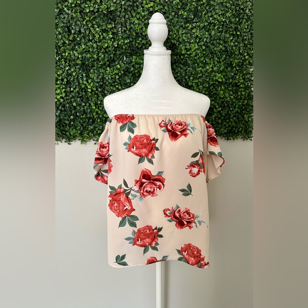 Impromptu Boutique “Full Bloom” off the shoulder top